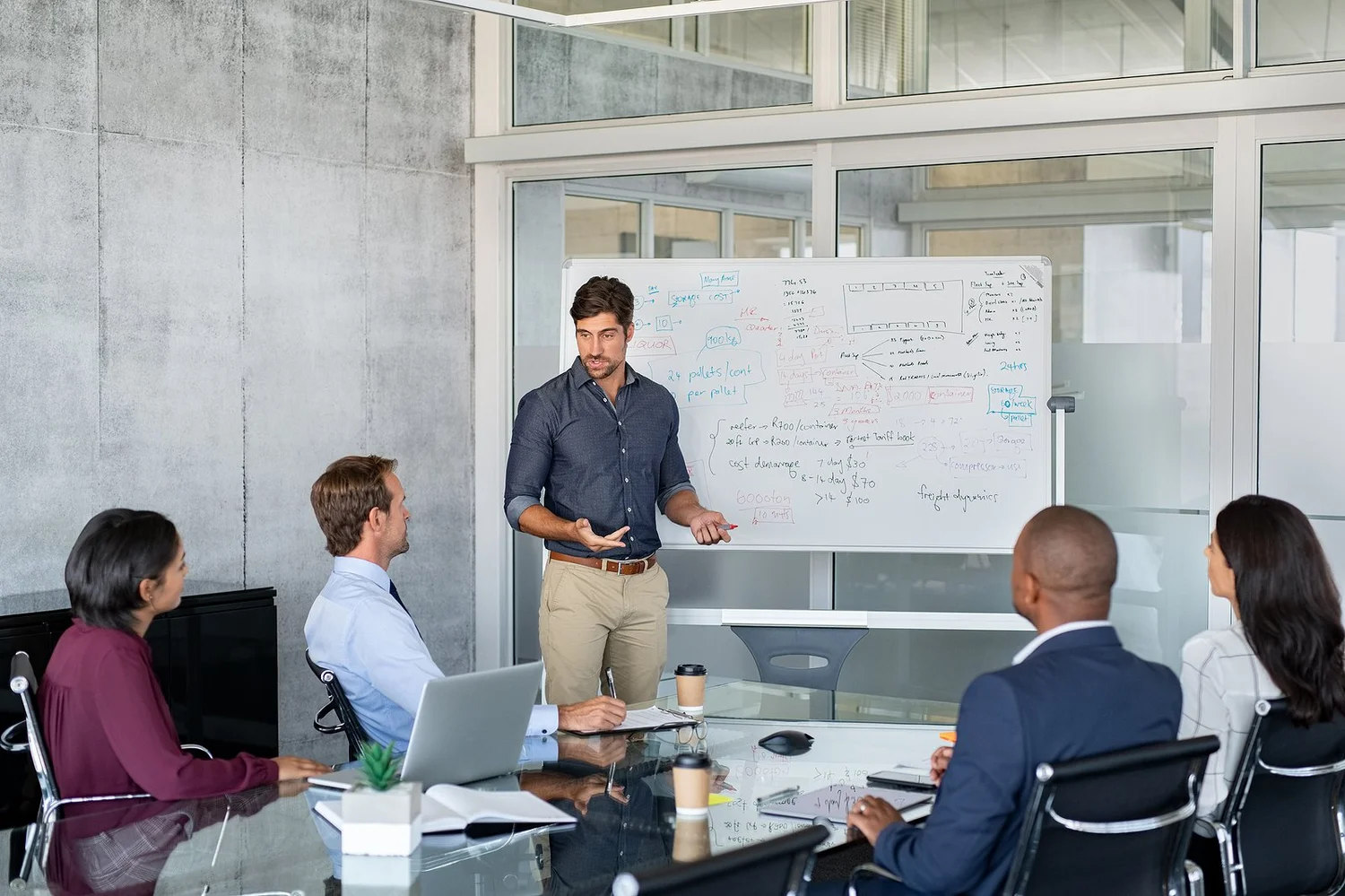 A Kallista facilitator developing a leadership team in a real workplace